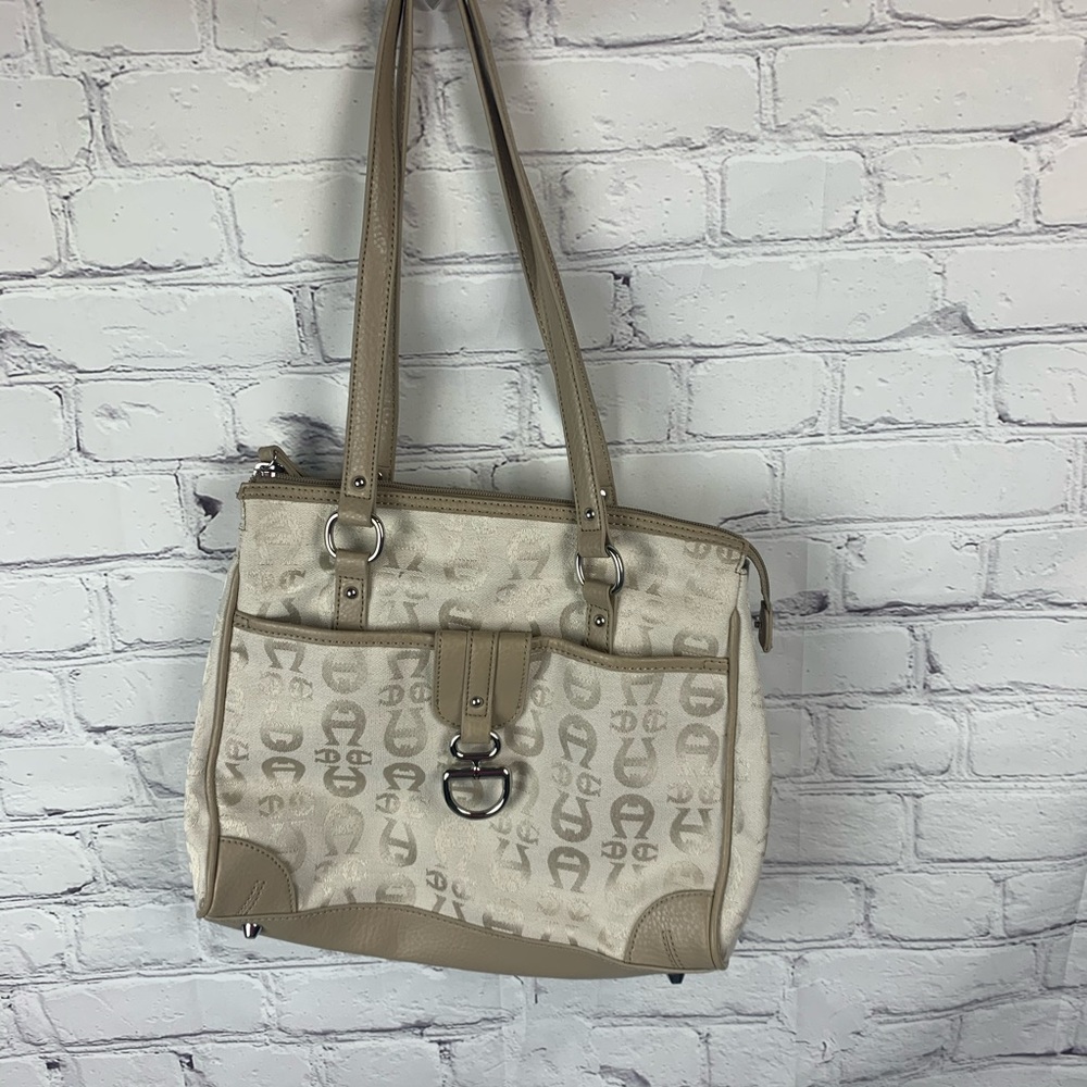 Etienne Aigner Cream Hobo Bag